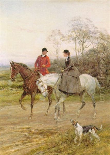 The Longest Way Round Is The Shortest Oil Painting by Heywood Hardy