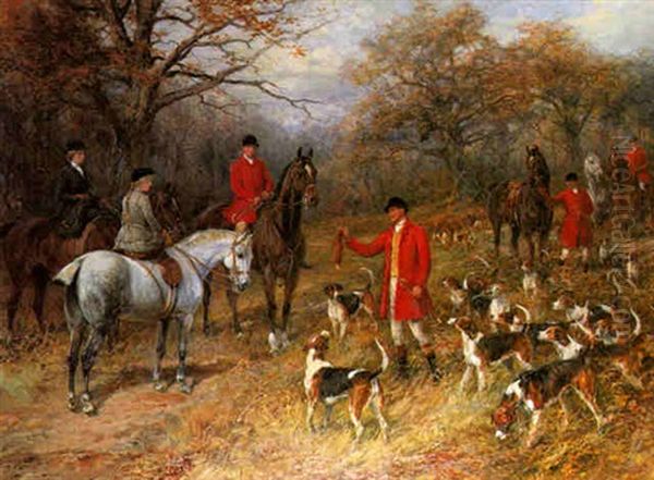 Presentation Oil Painting by Heywood Hardy