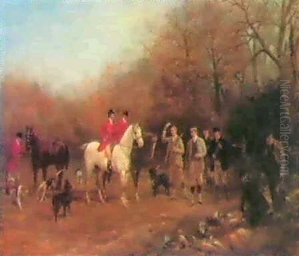 A Morning's Sport Oil Painting by Heywood Hardy