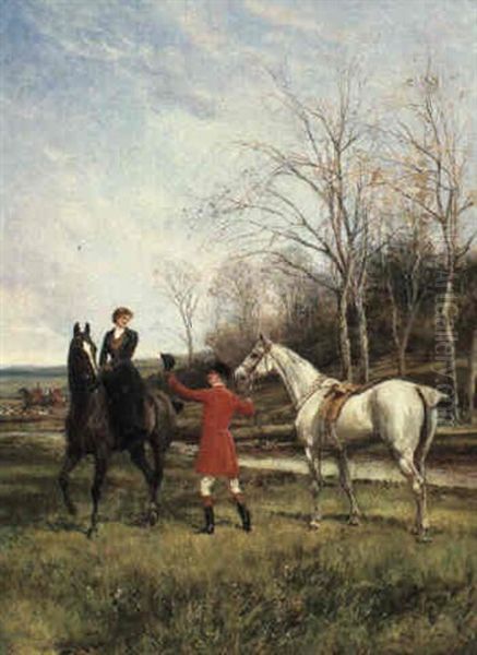 Chivalry Oil Painting by Heywood Hardy