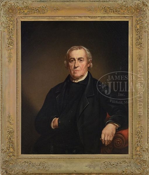 Ortrait Of Reverend Jotham Sewall (1761-1850) Of Chesterville, Maine Oil Painting by Jeremiah P. Hardy