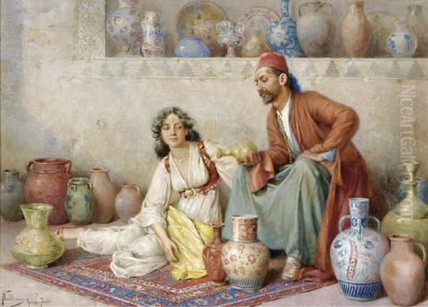 The Pottery Merchant Oil Painting by Federico Ballesio