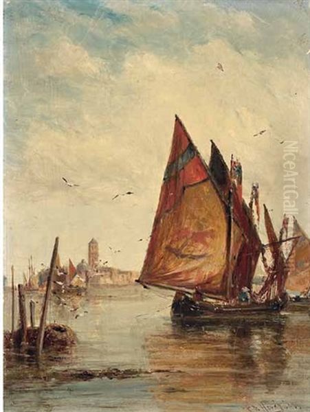 Vor Venedig Oil Painting by Thomas Bush Hardy