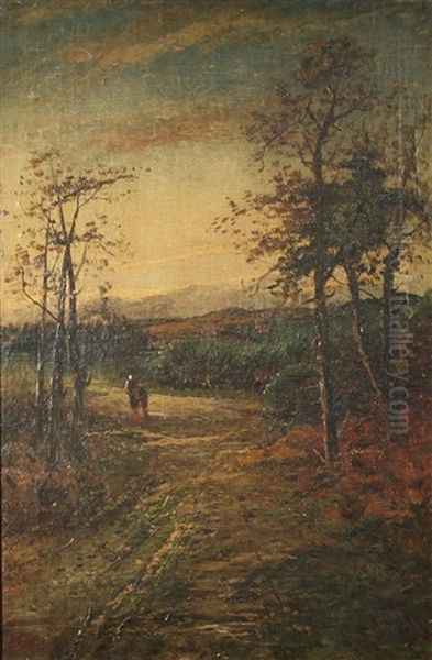 Tonalist Landscape Oil Painting by William F. Hardy