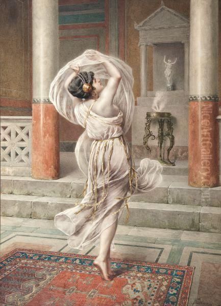 The Veil Dancer Oil Painting by Francesco Ballesio