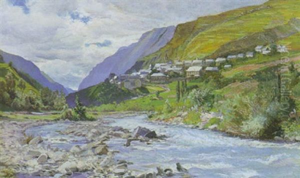 La Grave Oil Painting by Ernest Victor Hareux