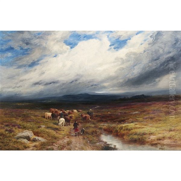 Drover's Road Oil Painting by Edward Hargitt