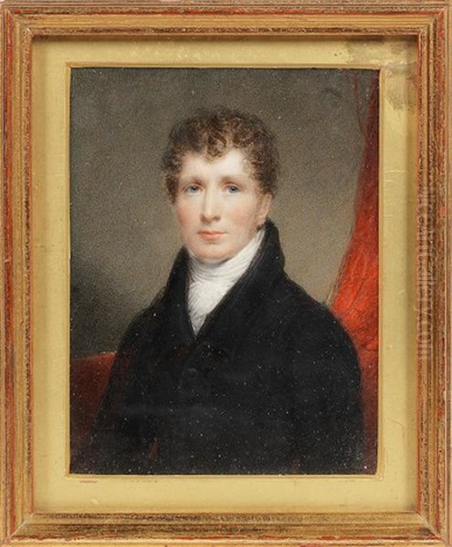 Portrait Of Thomas Hargreaves/ Pinxt/ 1824 Oil Painting by Thomas Hargreaves