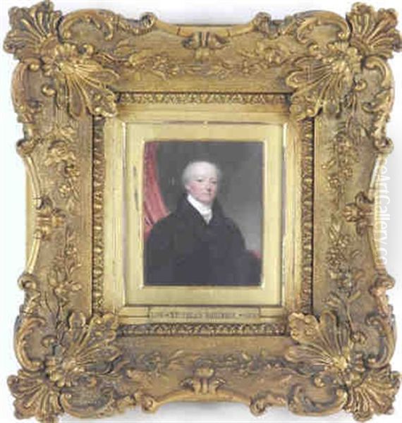 Portrait Of Nicholas Robinson Of Sudley House, Liverpool And Of Frankton, Shropshire And Of The Rev. Nicholas Robinson Oil Painting by Thomas Hargreaves