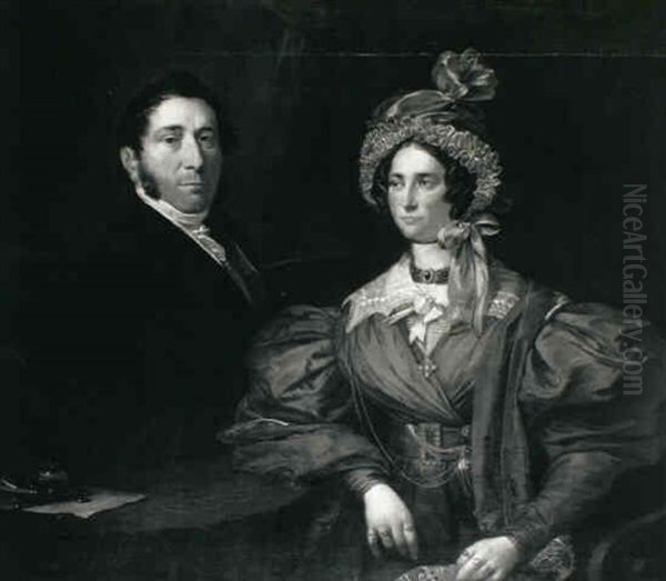 Portrait Of A Lady And Gentleman Oil Painting by Johannes Hari the Elder