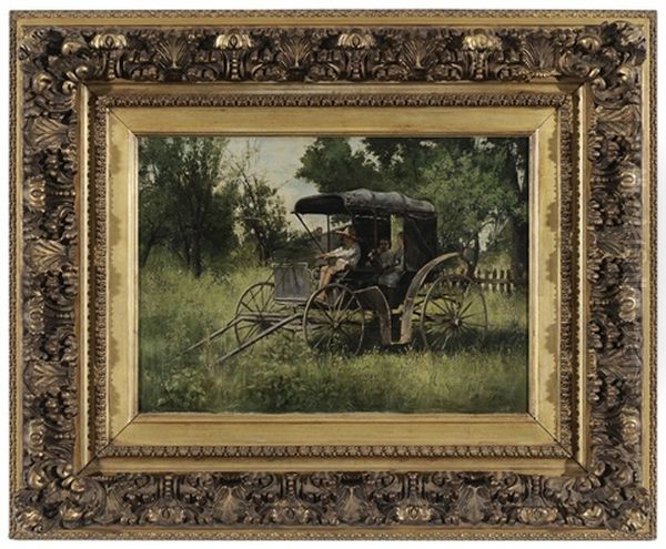 Wagon Ride Oil Painting by Paul Harney Jr.