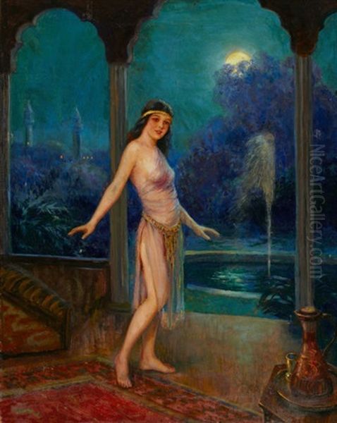 Arabian Princess Oil Painting by Frank Robert Harper