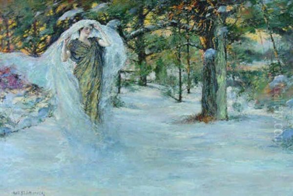 The Veil Of Winter Oil Painting by William St. John Harper