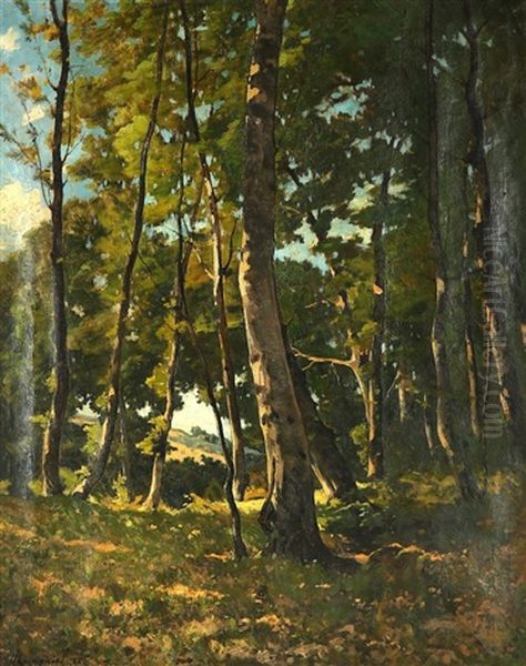 Entre De Foret Oil Painting by Henri Joseph Harpignies