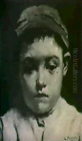 Young Boy Oil Painting by Edwin Harris