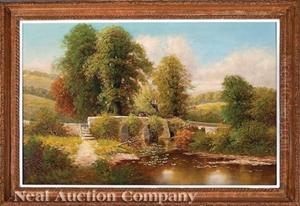 Wickham Bridge, Stapleton Oil Painting by George Harris