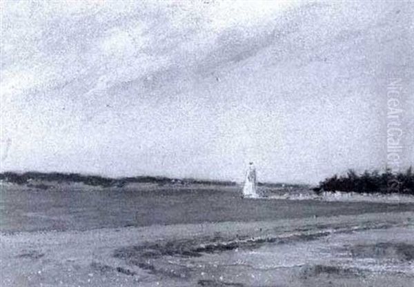 Range Light, Charlottetown Park, P.e.i. Oil Painting by Robert Harris