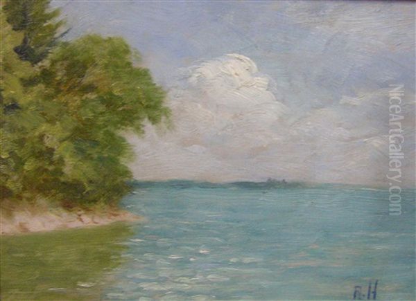 By The Lake, Lancaster, Ont. Oil Painting by Robert Harris