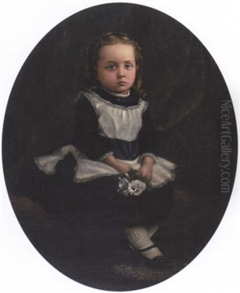 Portrait Of Frances Gertrude Lawson Oil Painting by Robert Harris