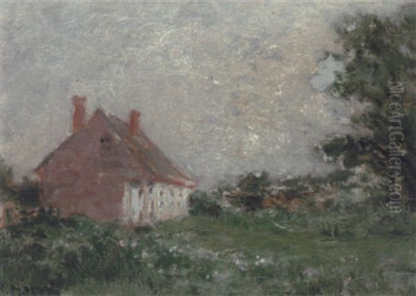 Vacant Farmhouse, Holland Cove, P.e.i. Oil Painting by Robert Harris