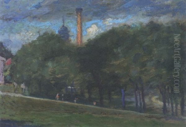 In The Campus, Mcgill, Montreal Oil Painting by Robert Harris