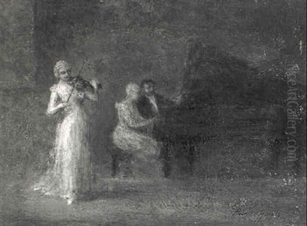 The Recital Oil Painting by Robert Harris