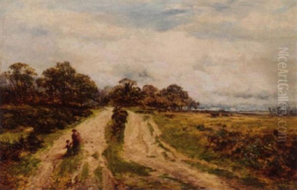 A Broken Path, Sutton Park, Warwickshire Oil Painting by William E. Harris