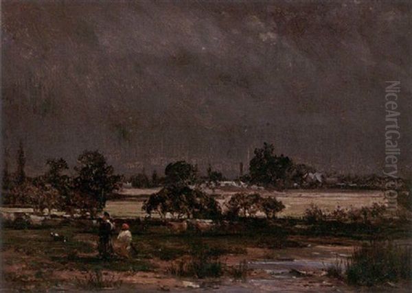 Coming Storm, Wilton Oil Painting by William E. Harris