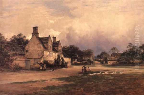 Farnham House, Broadway Oil Painting by William E. Harris