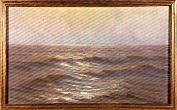 Lever Du Soleil Sur La Mer Oil Painting by Alexander Harrison