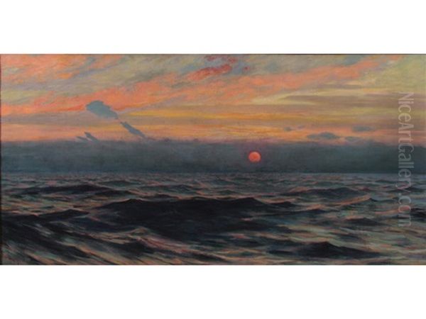 Seascape Oil Painting by Alexander Harrison