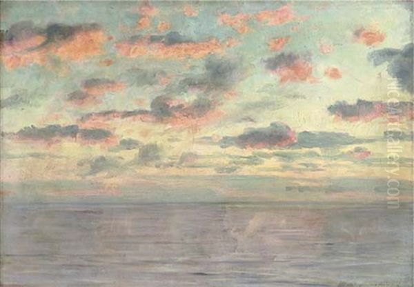 Sea And Sky Oil Painting by Alexander Harrison