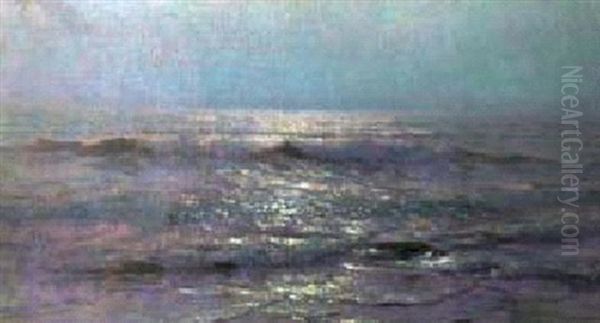 Soir Sur La Mer Oil Painting by Alexander Harrison