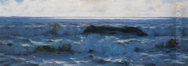 Les Vagues Oil Painting by Alexander Harrison