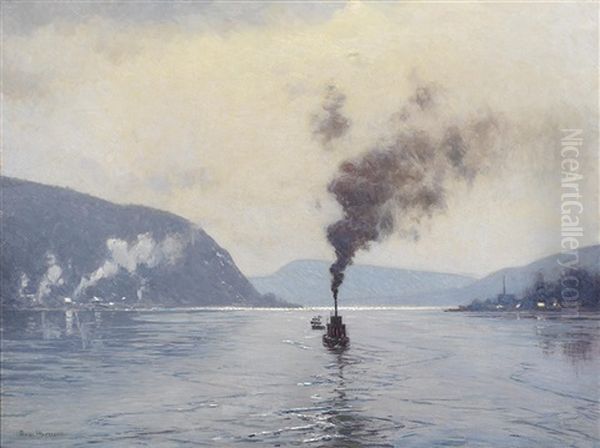 On The Delaware Oil Painting by Lovell Birge Harrison