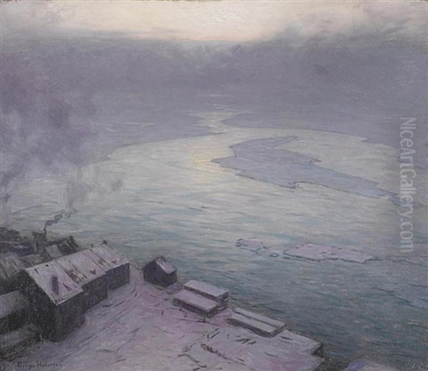 Sunrise From Quebec Oil Painting by Lovell Birge Harrison