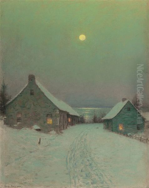 Christmas Eve Oil Painting by Lovell Birge Harrison