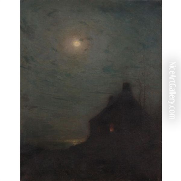 The Auriole Oil Painting by Lovell Birge Harrison