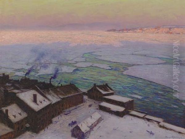 Sunrise, Quebec Oil Painting by Lovell Birge Harrison