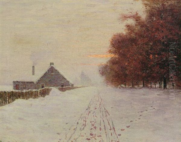 Red Oaks Oil Painting by Lovell Birge Harrison