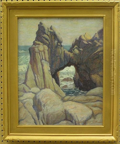 Coastal Arch Oil Painting by Robert Bartholomew Harshe