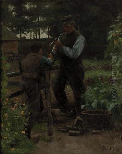 Zagen Oil Painting by Ferdinand Hart Nibbrig