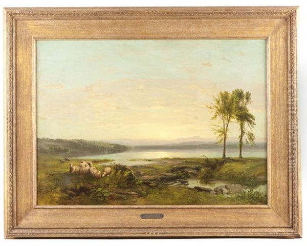 Calm On Lake Champlain Oil Painting by James McDougal Hart