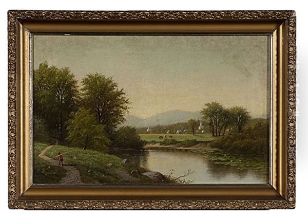 The Delaware River Oil Painting by James McDougal Hart