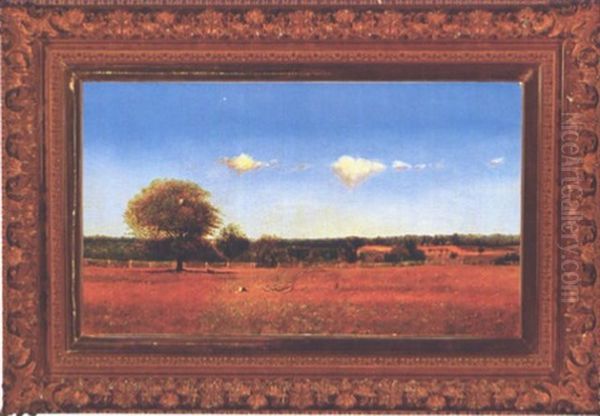 Connecticut Pasture Oil Painting by James McDougal Hart