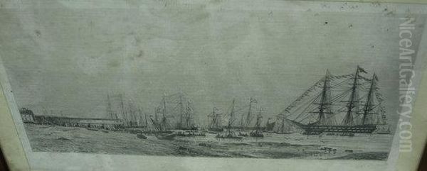 Gravesend Oil Painting by Auguste Ballin