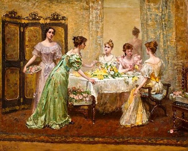 Flowers For The Dance Oil Painting by Letitia Bonnet Hart