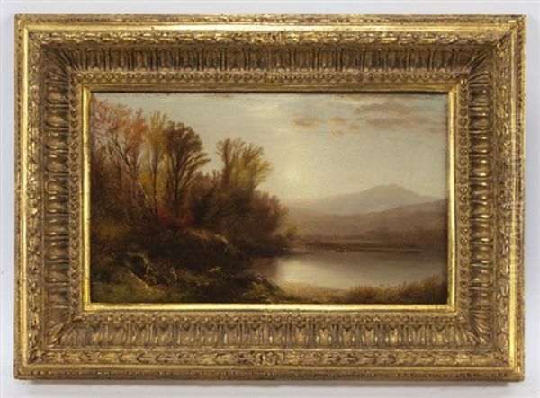 Early Sun, Lake George Oil Painting by William M. Hart