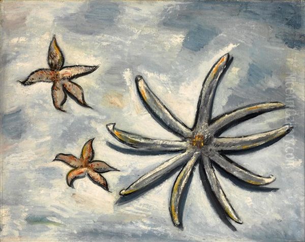 Starfish Oil Painting by Marsden Hartley