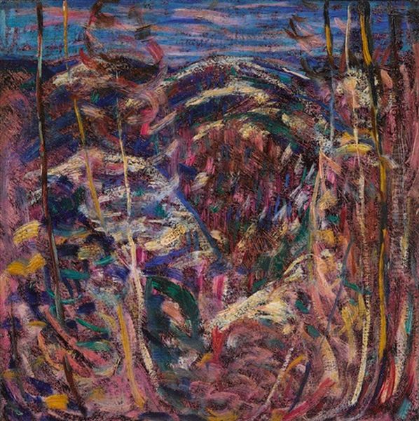 Hills Oil Painting by Marsden Hartley